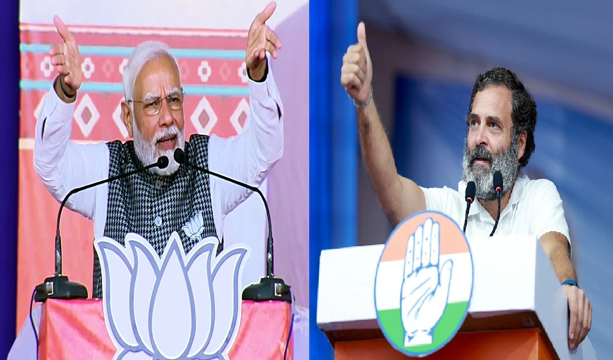 Gujarat में दिखा चुनावी जोर, PM मोदी के नेतृत्व में भाजपा ने झोंकी पूरी ताकत, राहुल ने भी किया प्रचार