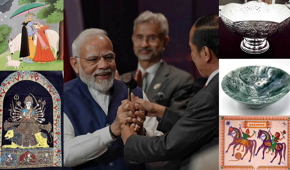 मां दुर्गा की पेंटिंग, चांदी का कटोरा, सुनक से लेकर बाइडेन तक, G-20 के दोस्तों के लिए तोहफा ले जाना नहीं भूले PM मोदी