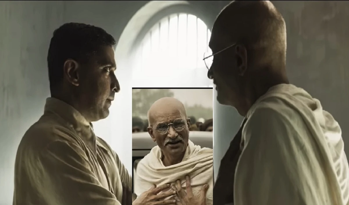 Gandhi Godse Ek Yudh | फिल्म के खिलाफ राजकुमार संतोषी के संवाददाता सम्मेलन में विरोध-प्रदर्शन