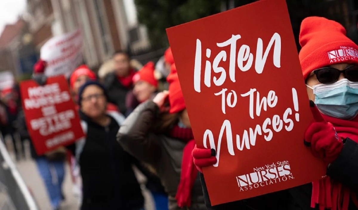New York में नर्सों के काम पर लौटने के बाद भी हो सकती है और हड़ताल