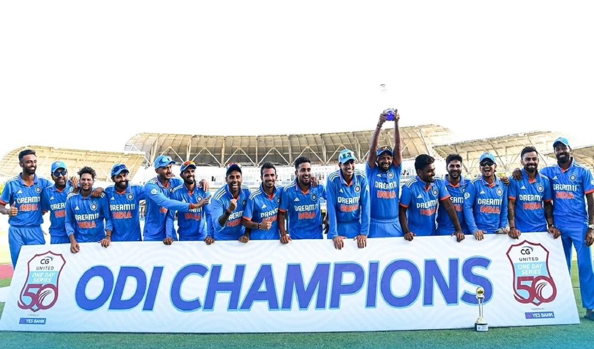 ODI series:  भारत ने वेस्टइंडीज को 200 रन से हराकर सीरीज अपने नाम की