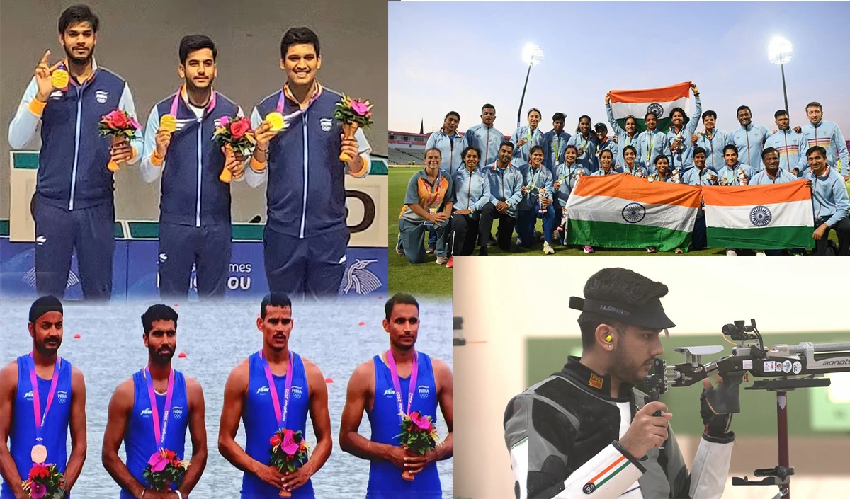 Asian Games 2023 में भारत की झोली में दूसरे दिन आए 6 मेडल, शूटिंग और  क्रिकेट में मिला गोल्ड मेडल - Rasra News