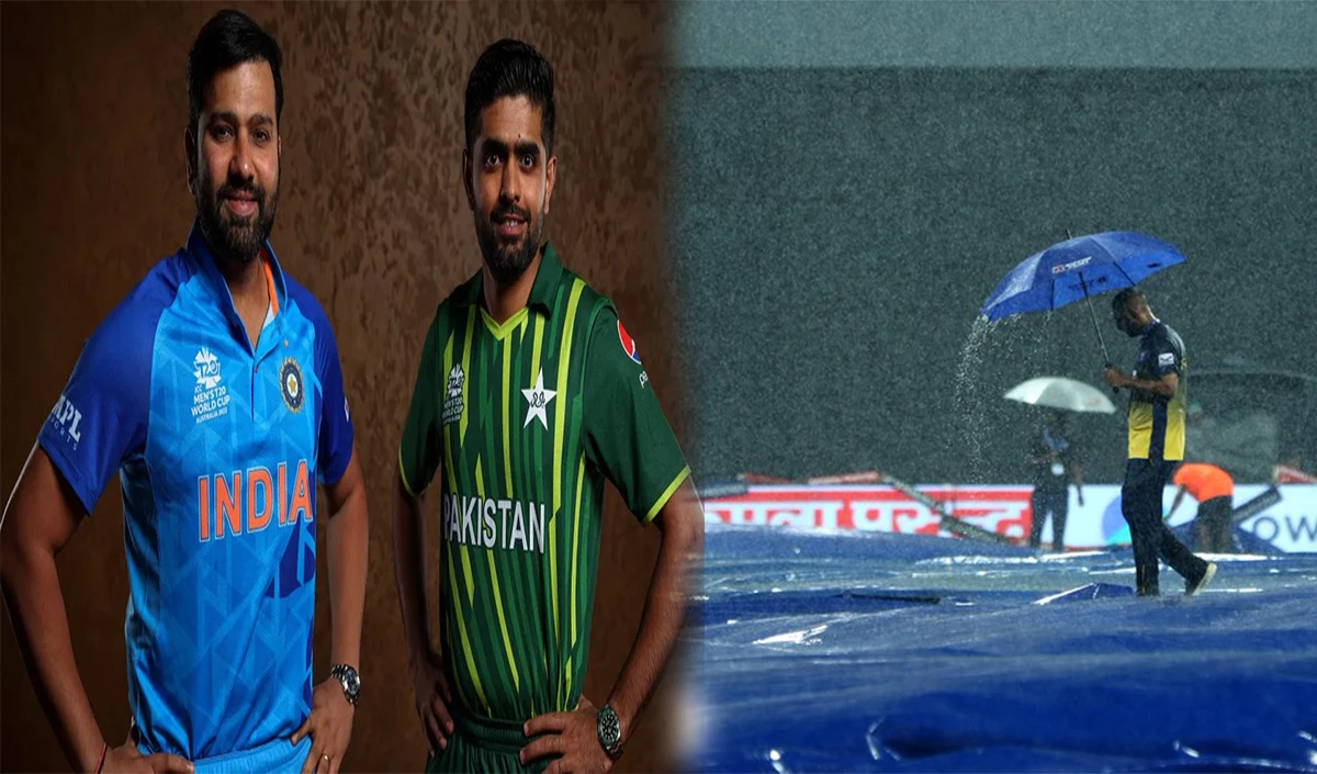 IND vs PAK: भारत बनाम पाकिस्तान मुकाबले में बारिश का खलल, रिजर्व डे में होगा मुकाबला