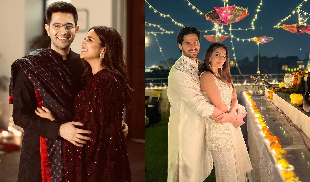 First Diwali Celebration । दिलवालों की दिल्ली में Sid-Kiara और Parineeti-Raghav ने मनाई अपनी पहली दिवाली, साझा की खूबसूरत तस्वीरें