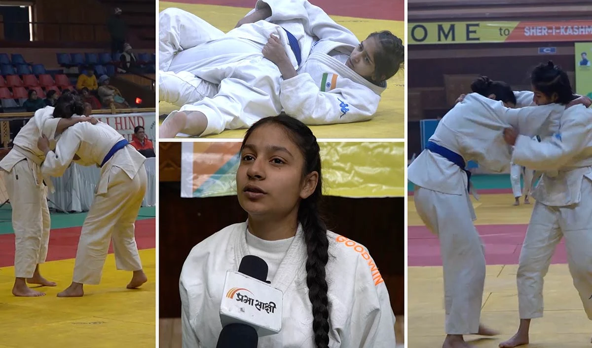 Kashmir में तीसरी National Judo League में देशभर से बड़ी संख्या में आये खिलाड़ी