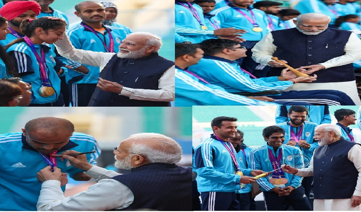 पैरा एशियाड एथलीट्स से मिले पीएम मोदी, कहा- ‘अर्थव्यवस्था के बाद पदक तालिका में भी पांचवें नंबर पर पहुंचा भारत’