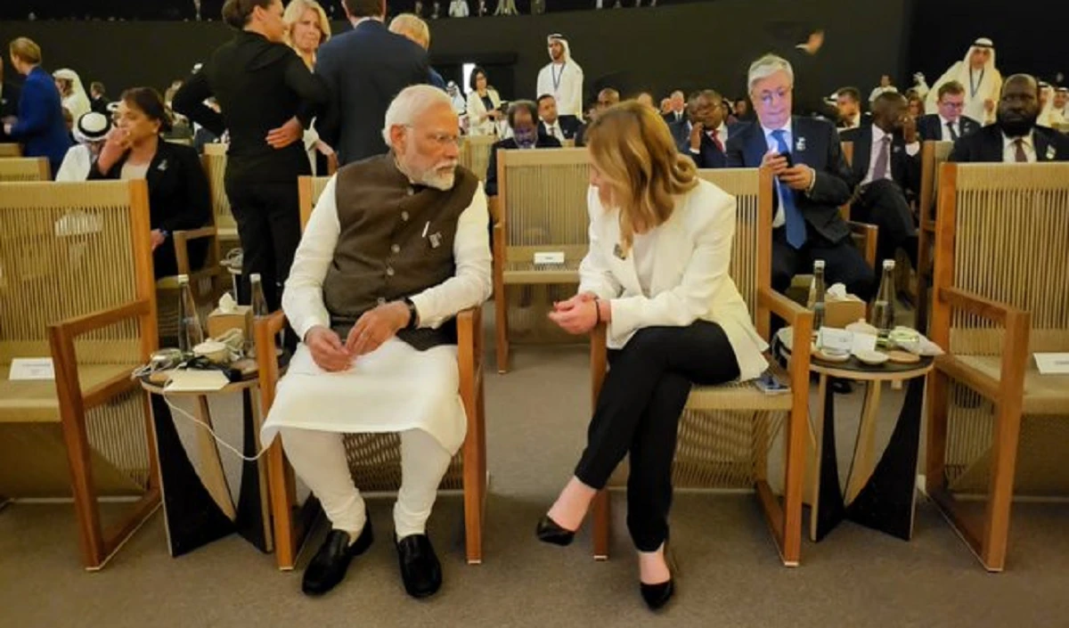 COP28 बैठक के बीच Italy PM Giorgia Meloni से मिले Modi, स्थायी और समृद्ध भविष्य पर चर्चा