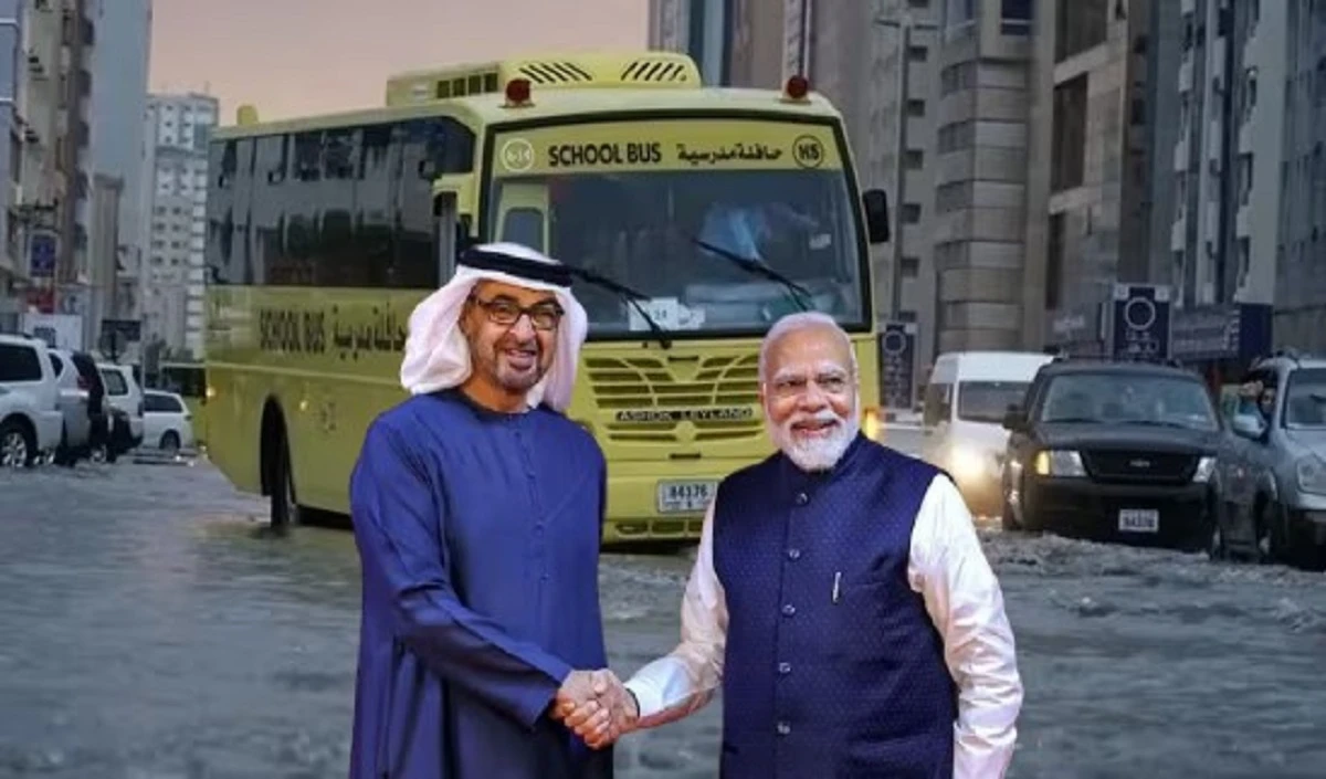 PM Modi’s UAE visit today: अहलान मोदी पर खराब मौसम का असर, UAE में बारिश बनी विलेन