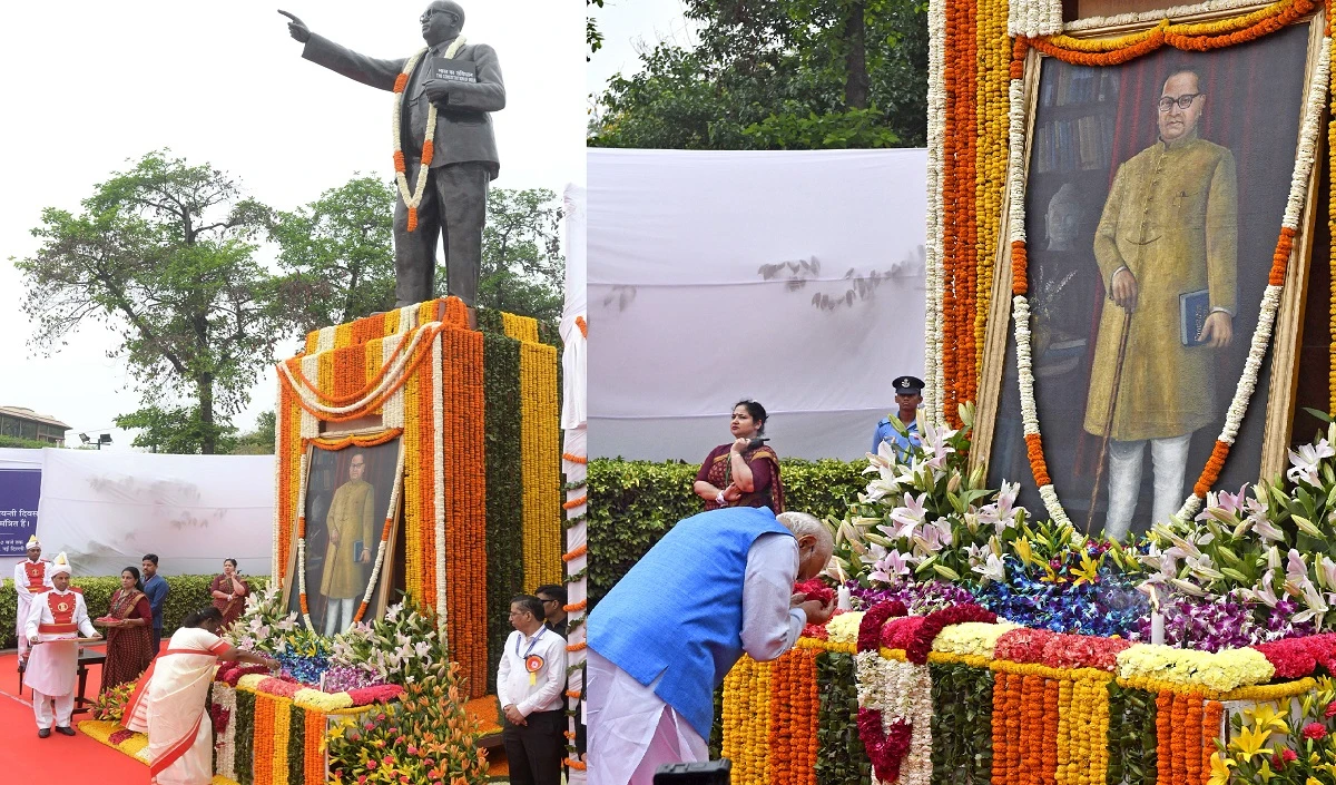 राष्ट्रपति, उपराष्ट्रपति, प्रधानमंत्री ने आंबेडकर की जयंती पर उन्हें दी श्रद्धांजलि