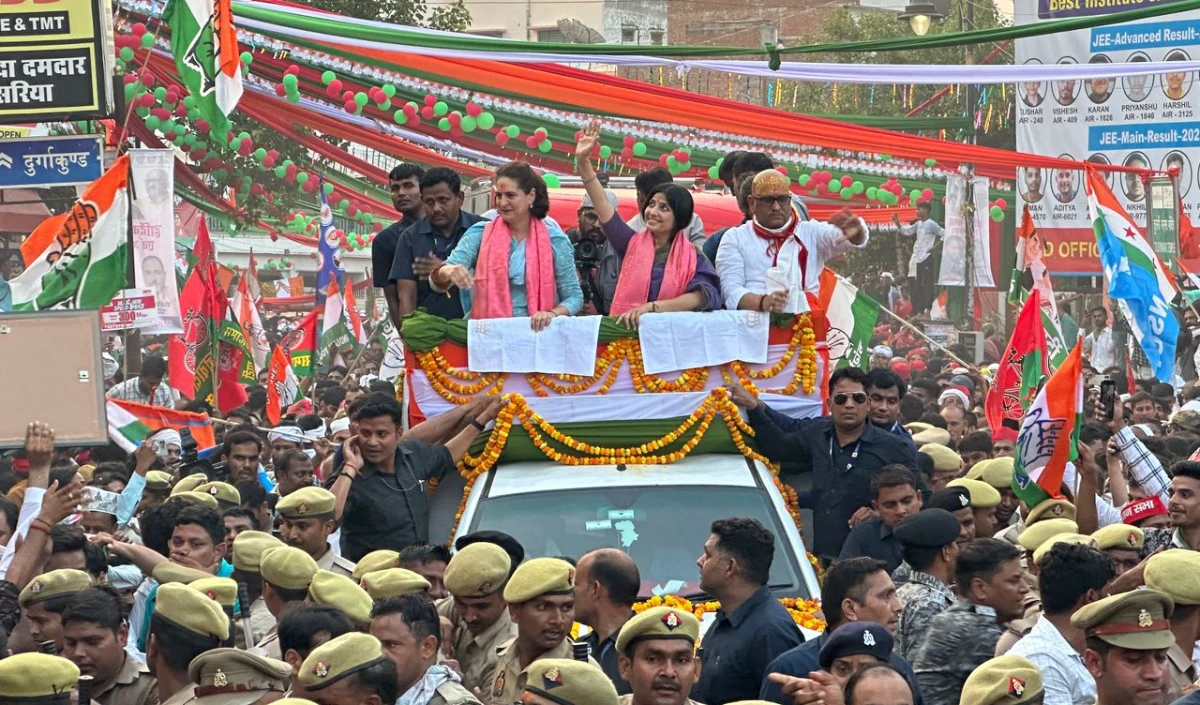 Lok Sabha Election: वाराणसी में प्रियंका-डिंपल का रोड शो, श्री काल भैरव जी के भी किए दर्शन