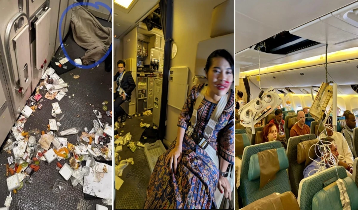 Singapore Airlines News | सिंगापुर एयरलाइंस की Turbulence के बाद डरावने दृश्य दिखे, उड़ान के दौरान एक की मौत