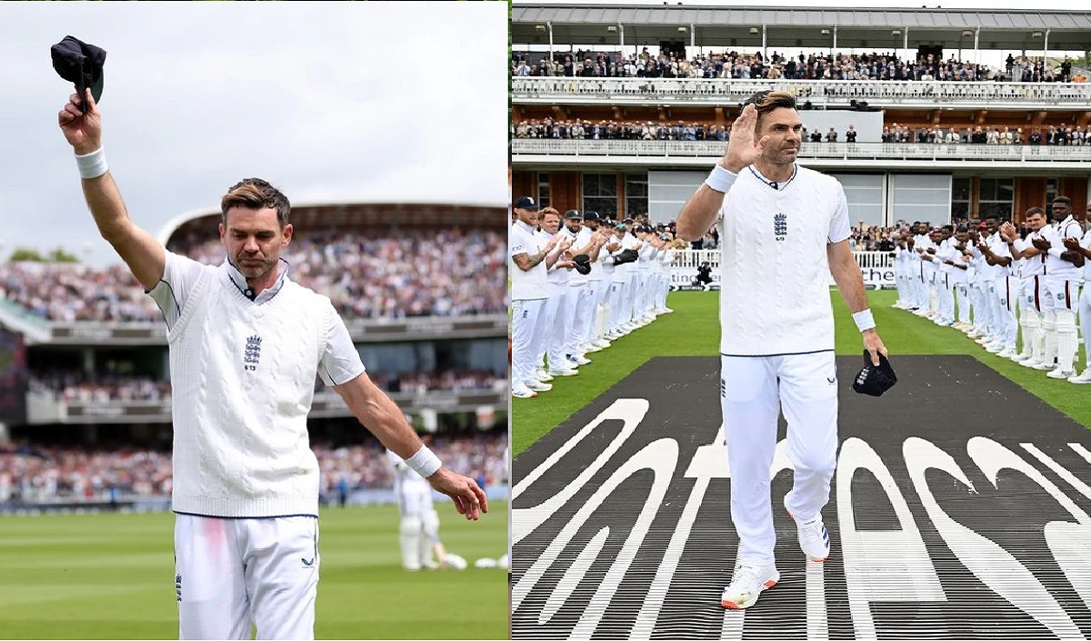 इंग्लैंड के साथ वेस्टइंडीज के खिलाड़ियों ने भी दिया Jimmy Anderson को गार्ड ऑफ ऑनर- Video