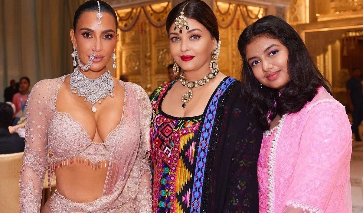 Viral Pics । अनंत अंबानी और राधिका मर्चेंट की शादी में Aishwarya Rai की खूबसूरती पर फिदा हुई Kim Kardashian