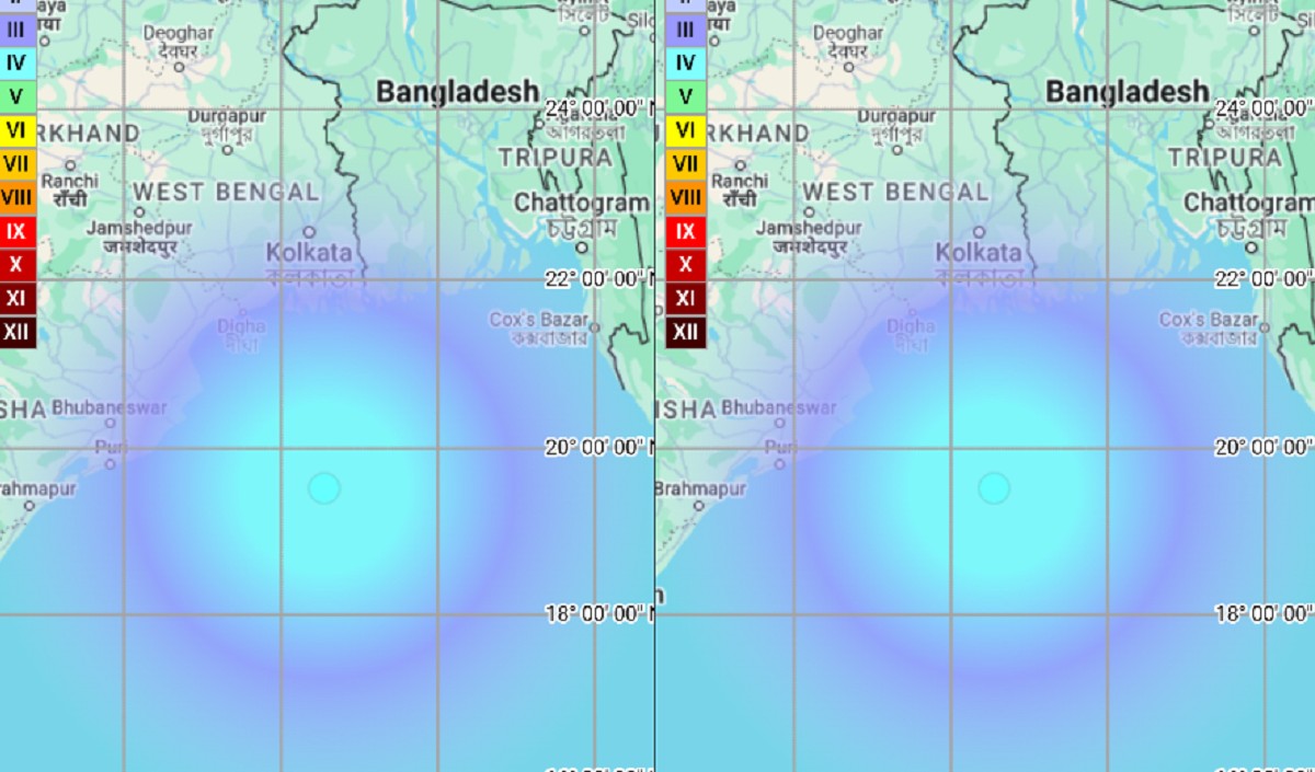 Bay of Bengal में 5.1 तीव्रता का भूकंप, West Bengal के कई हिस्सों में महसूस किए गए झटके