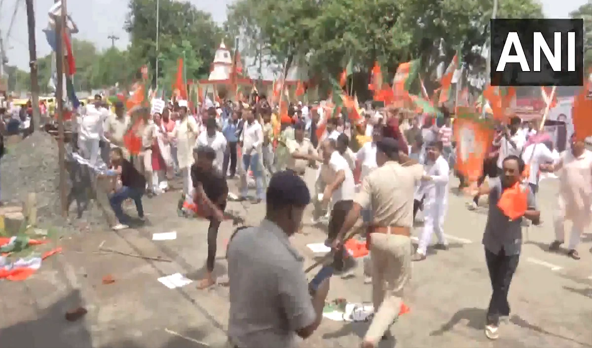 PM मोदी पर अभद्र टिप्पणी को लेकर पटना में बवाल, भाजपा और कांग्रेस कार्यकर्ताओं के बीच झड़प, Video