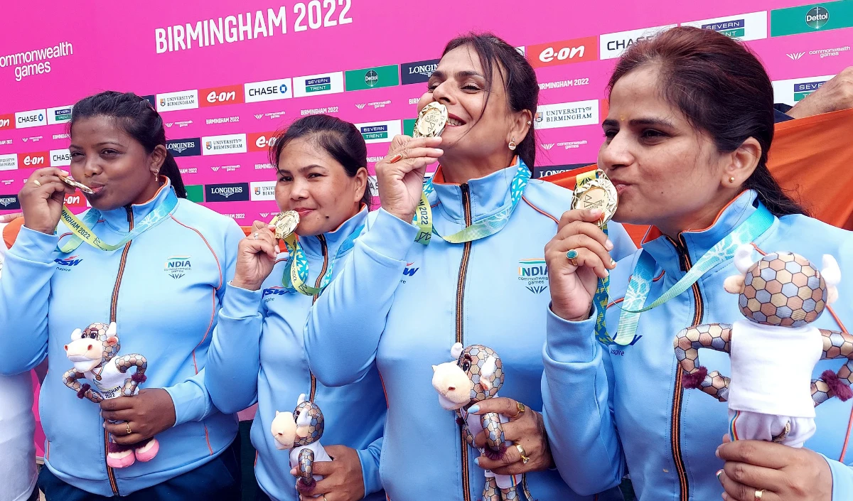 CWG Lawn Bowls: रूपा-पिंकी ने Tie-breaker में Tonga को हराया, Semifinals की उम्मीदें कायम