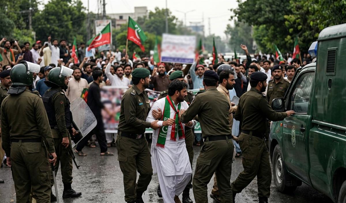 Imran Khan के समर्थकों का Pakistan में प्रदर्शन, पंजाब में 20 से अधिक कार्यकर्ता गिरफ्तार
