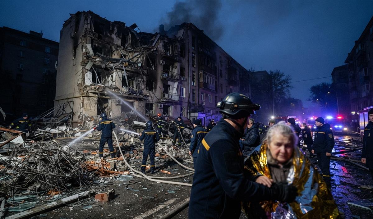 Russia के मिसाइल और Drone attack से यूक्रेन की राजधानी Kyiv दहली, 3 की मौत