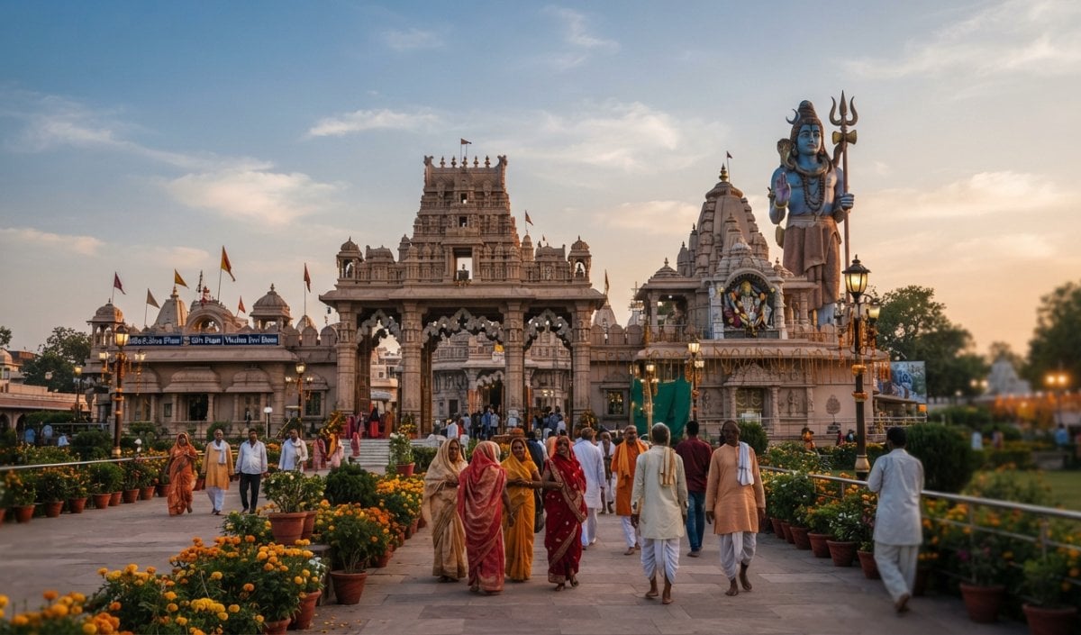 Travel Tips: Vrindavan के Chhatikara में स्थित Char Dham Mandir में करें चार धामों के दर्शन