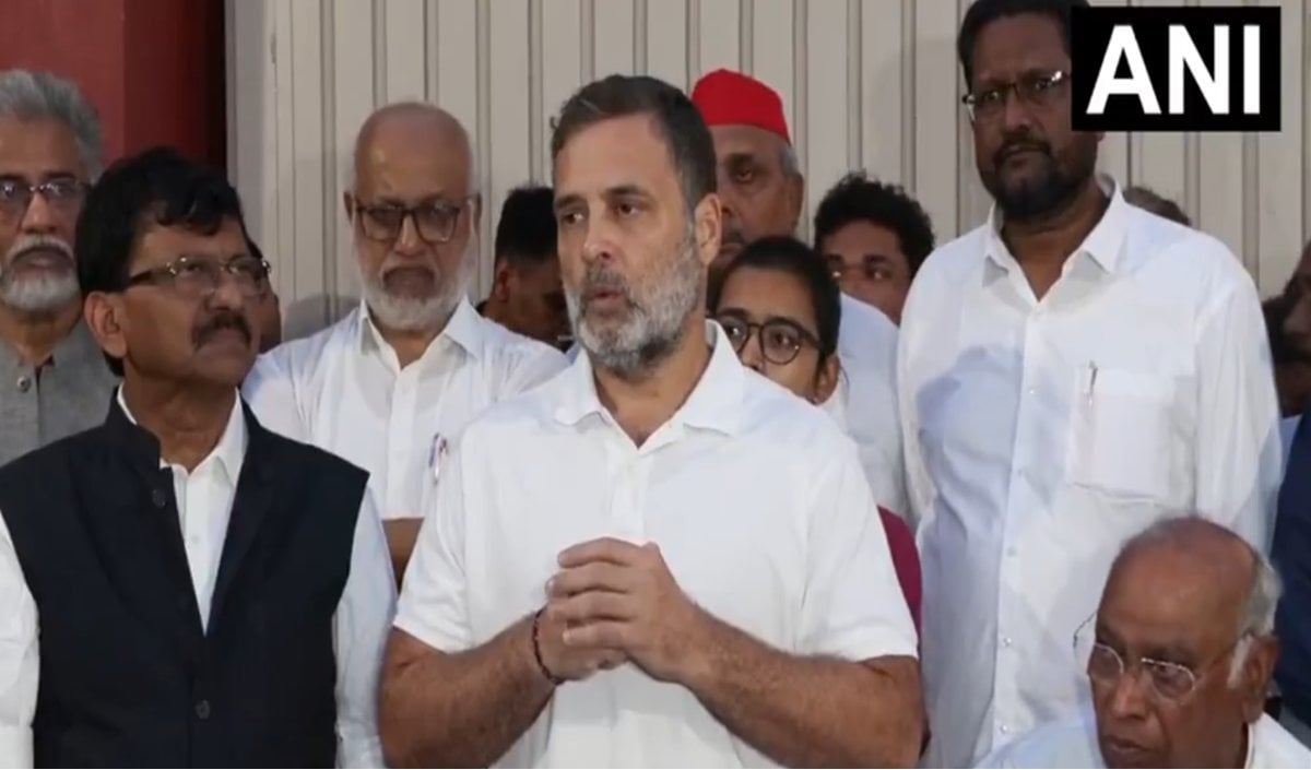 INDIA Bloc की प्रेस कॉन्फ्रेंस में बोले राहुल गांधी, लोकतंत्र को बचाना एकमात्र लक्ष्य, पूरा विपक्ष एकजुट